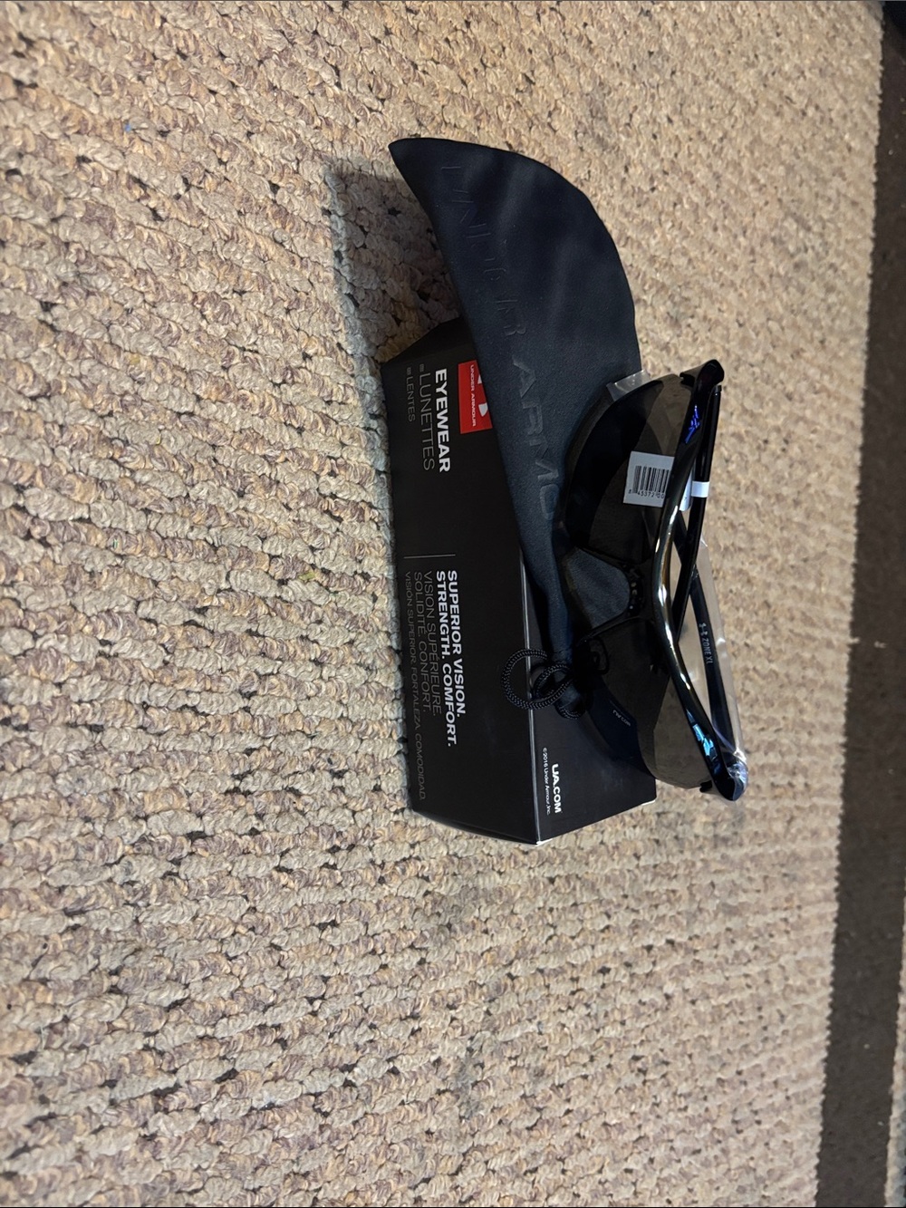 Under Armour Black Wrap Sunglasses